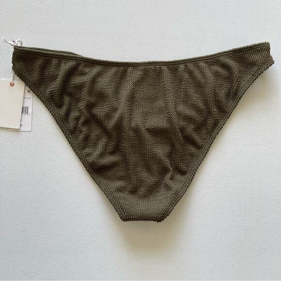 NWT Plus Size Good American Green Crinkle Swim Bikini Bottoms BBW Curvy - Picture 3 of 6